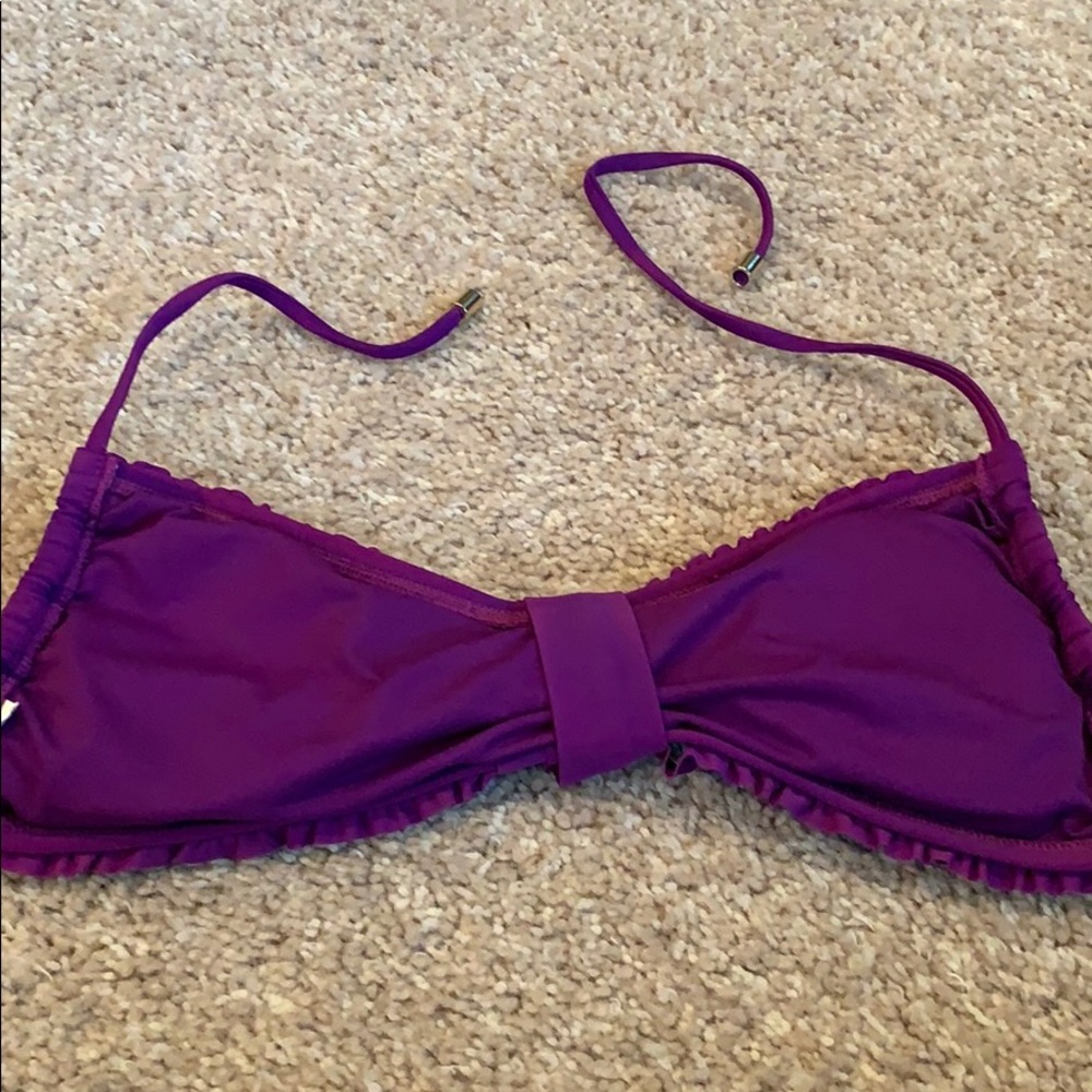 Purple Ruffle Bikini Top - Picture 2 of 4